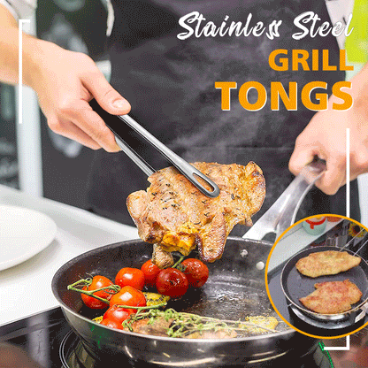 60K+ SOLD!Stainless Steel Grill Tongs