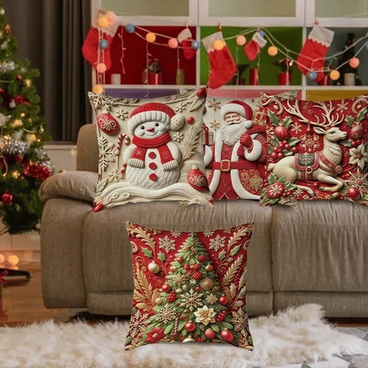 Christmas Best Seller Festive Red Pillow Cover — Add Holiday Cheer to Your Home