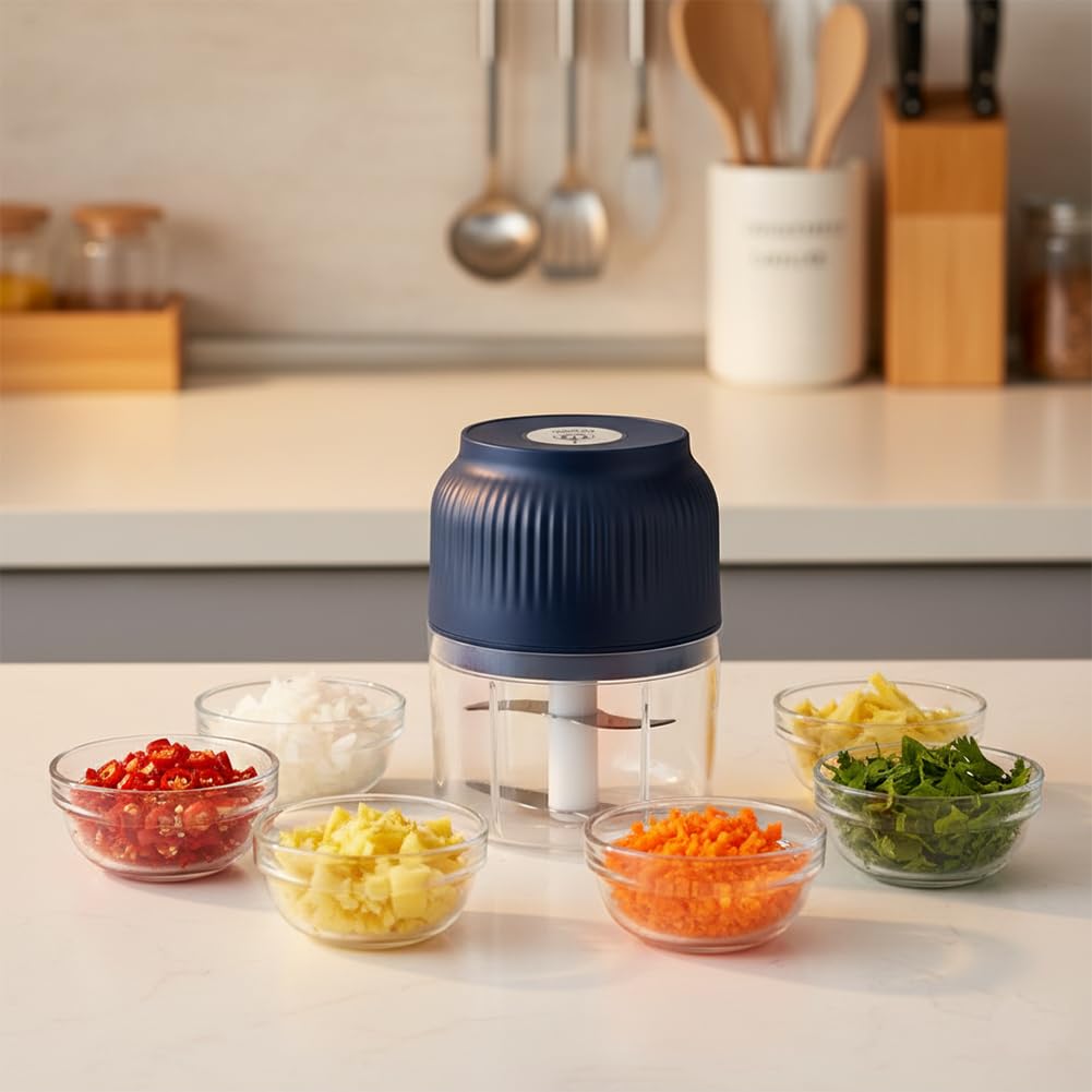 Ends Today 50% OFF Electric Garlic Chopper, Mini Portable Veggie Cutter