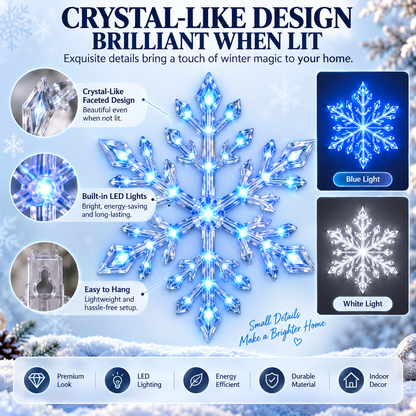 Snowflake Christmas Decor Set, Blue & White Holiday Ornaments