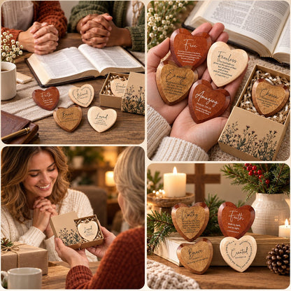 LAST DAY 49% OFF - Christian Pocket Hearts Gift Set – 12 Faith-Filled Keepsakes of Love & Encouragement