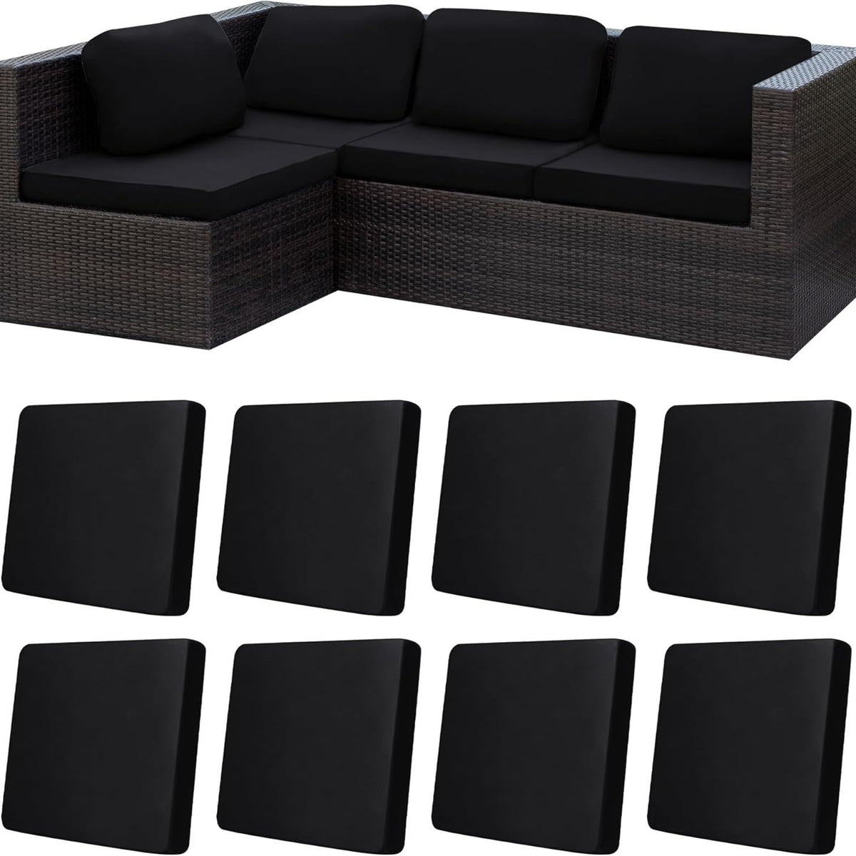 Stretch Sofa Cushion Covers — Only $9.99 Per Cover