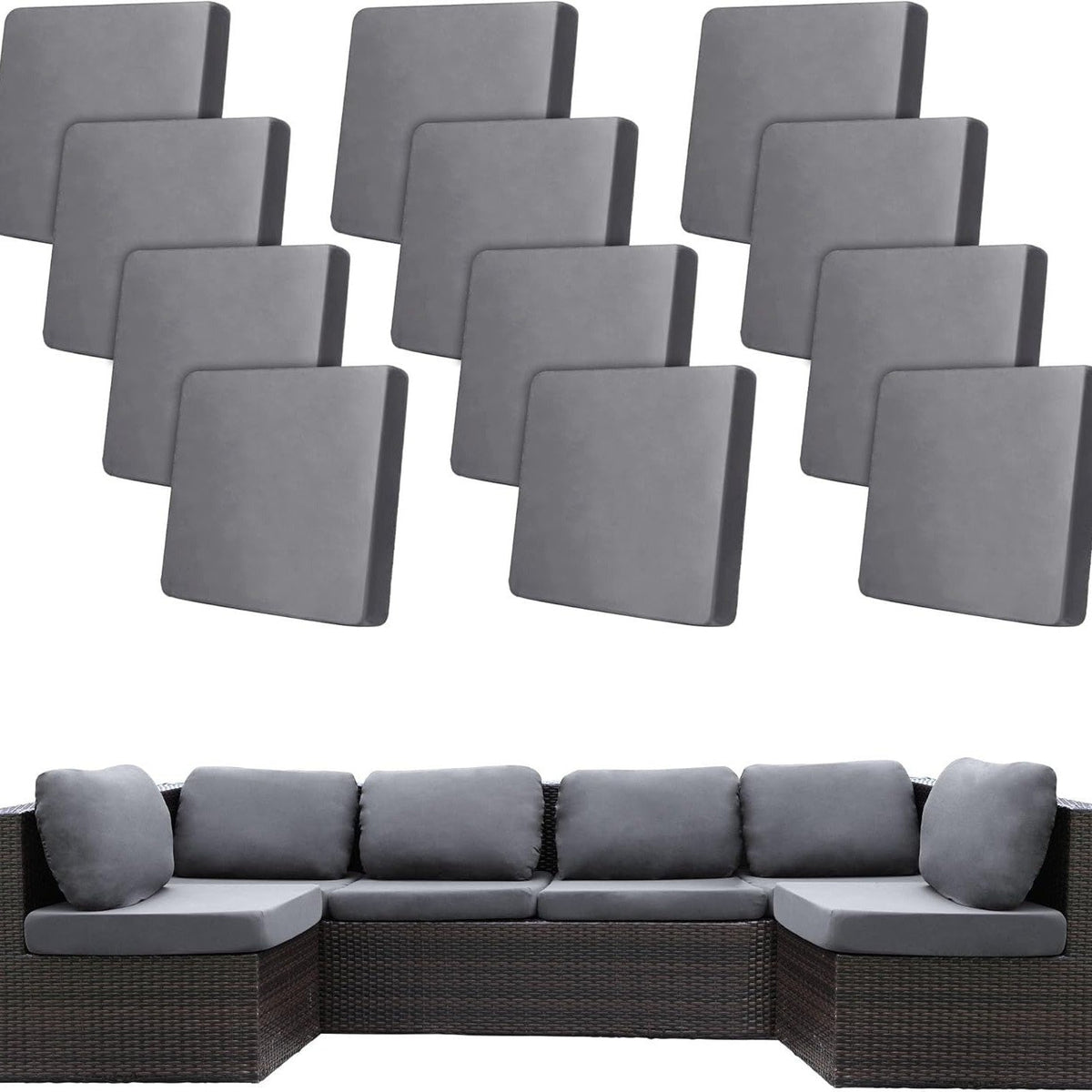 Stretch Sofa Cushion Covers — Only $9.99 Per Cover