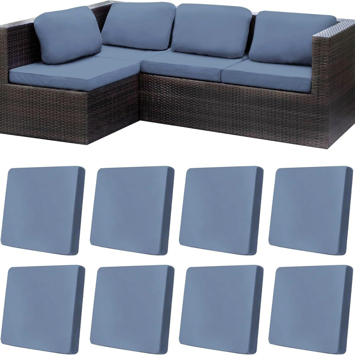 Stretch Sofa Cushion Covers — Only $9.99 Per Cover