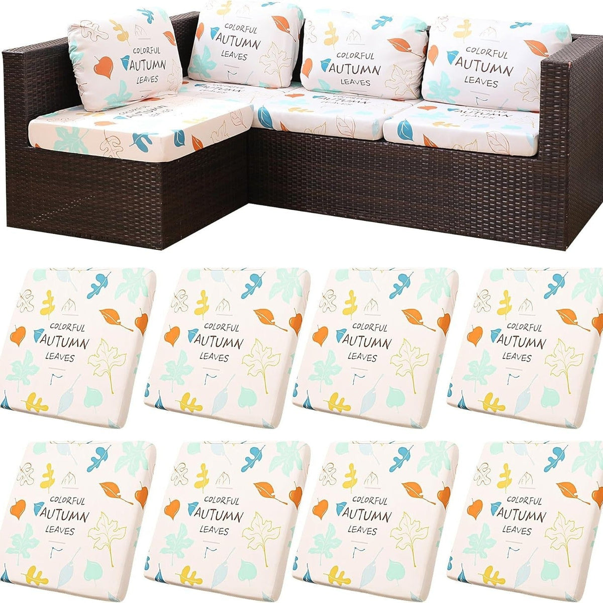 Stretch Sofa Cushion Covers — Only $9.99 Per Cover