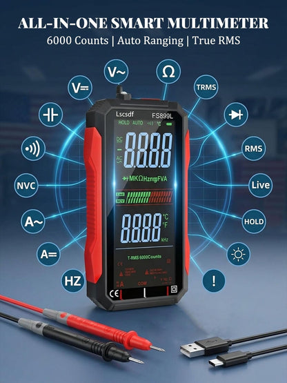 Hot Sale 50% OFF | USB Rechargeable Digital Multimeter | Smart Electrical Testing Made Easy