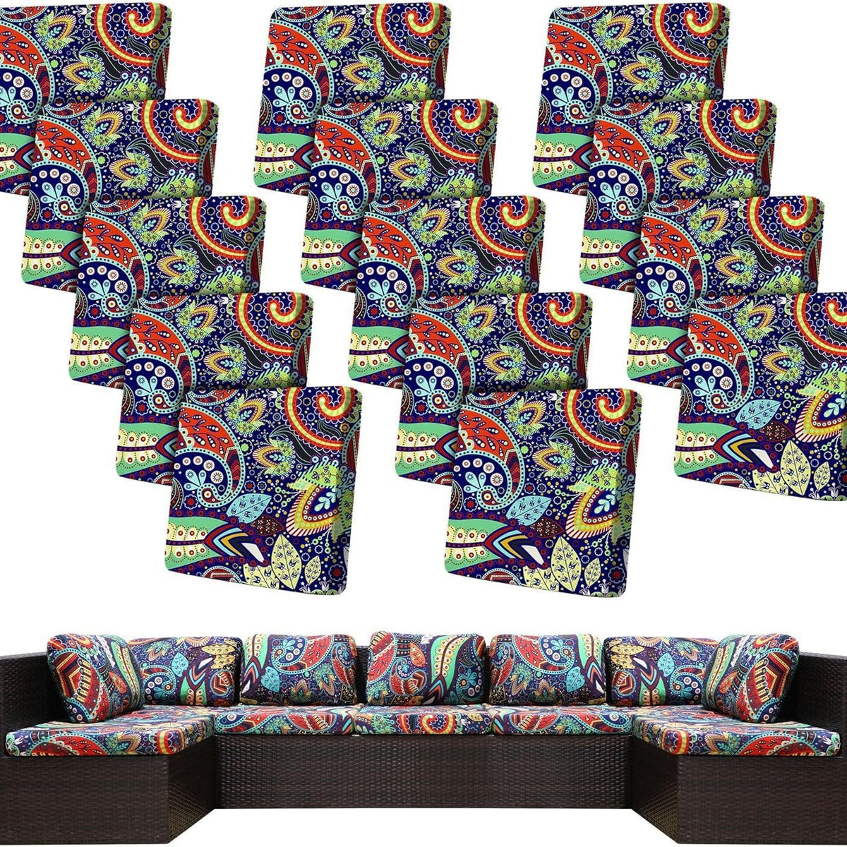 Stretch Sofa Cushion Covers — Only $9.99 Per Cover