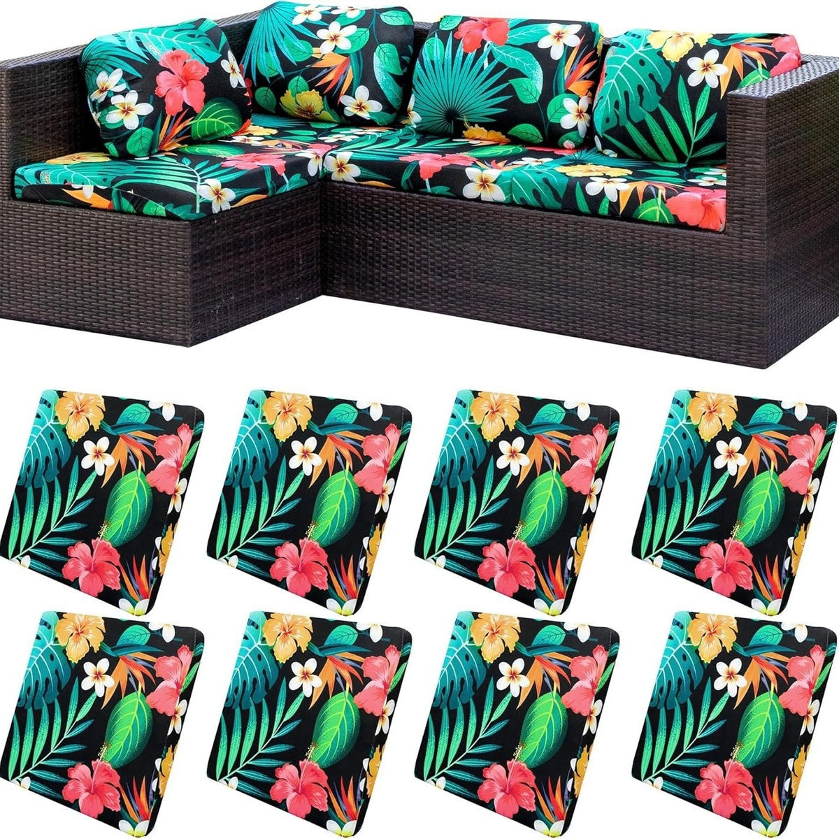 Stretch Sofa Cushion Covers — Only $9.99 Per Cover