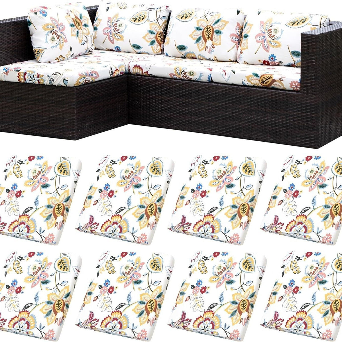 Stretch Sofa Cushion Covers — Only $9.99 Per Cover