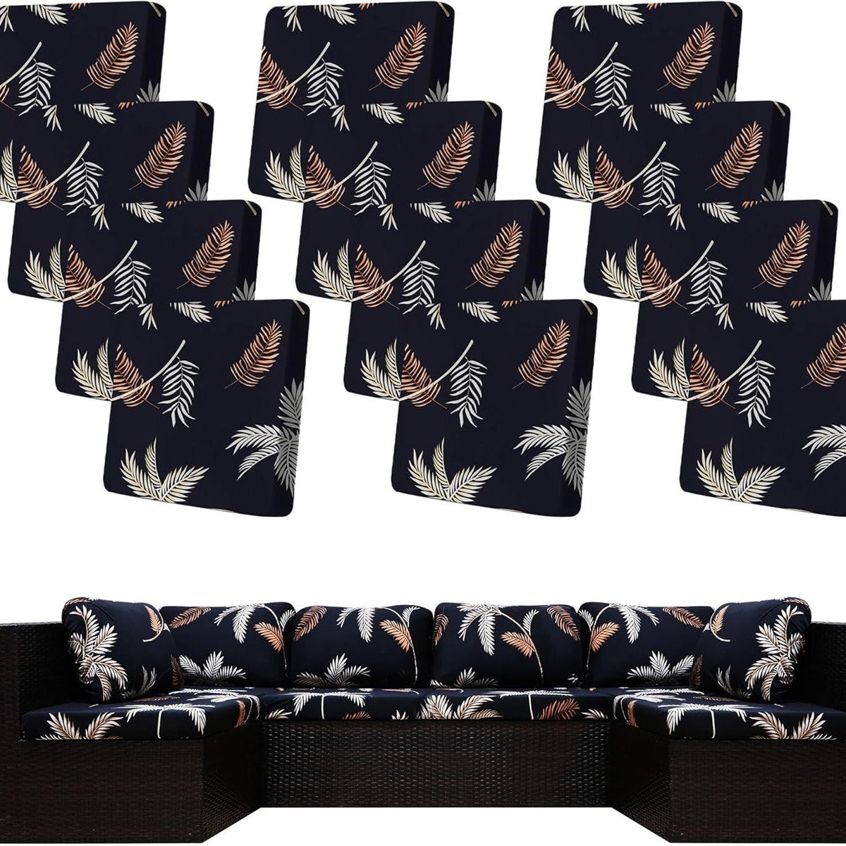 Stretch Sofa Cushion Covers — Only $9.99 Per Cover
