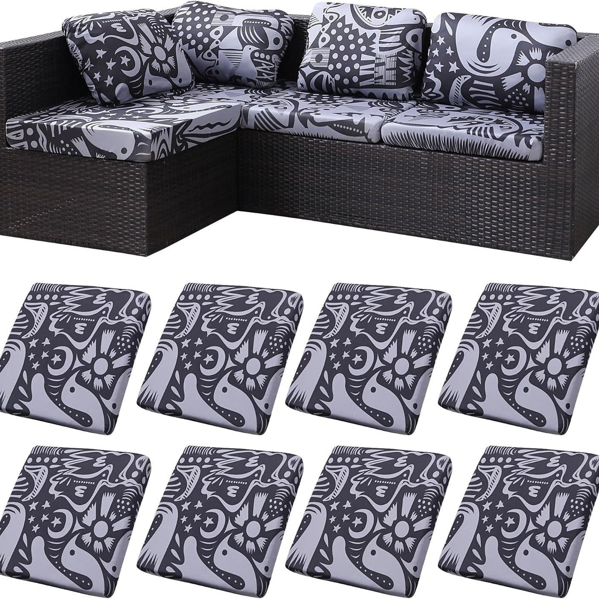 Stretch Sofa Cushion Covers — Only $9.99 Per Cover