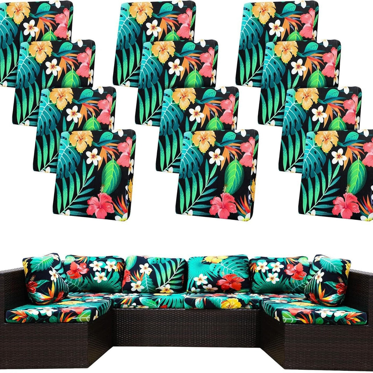 Stretch Sofa Cushion Covers — Only $9.99 Per Cover
