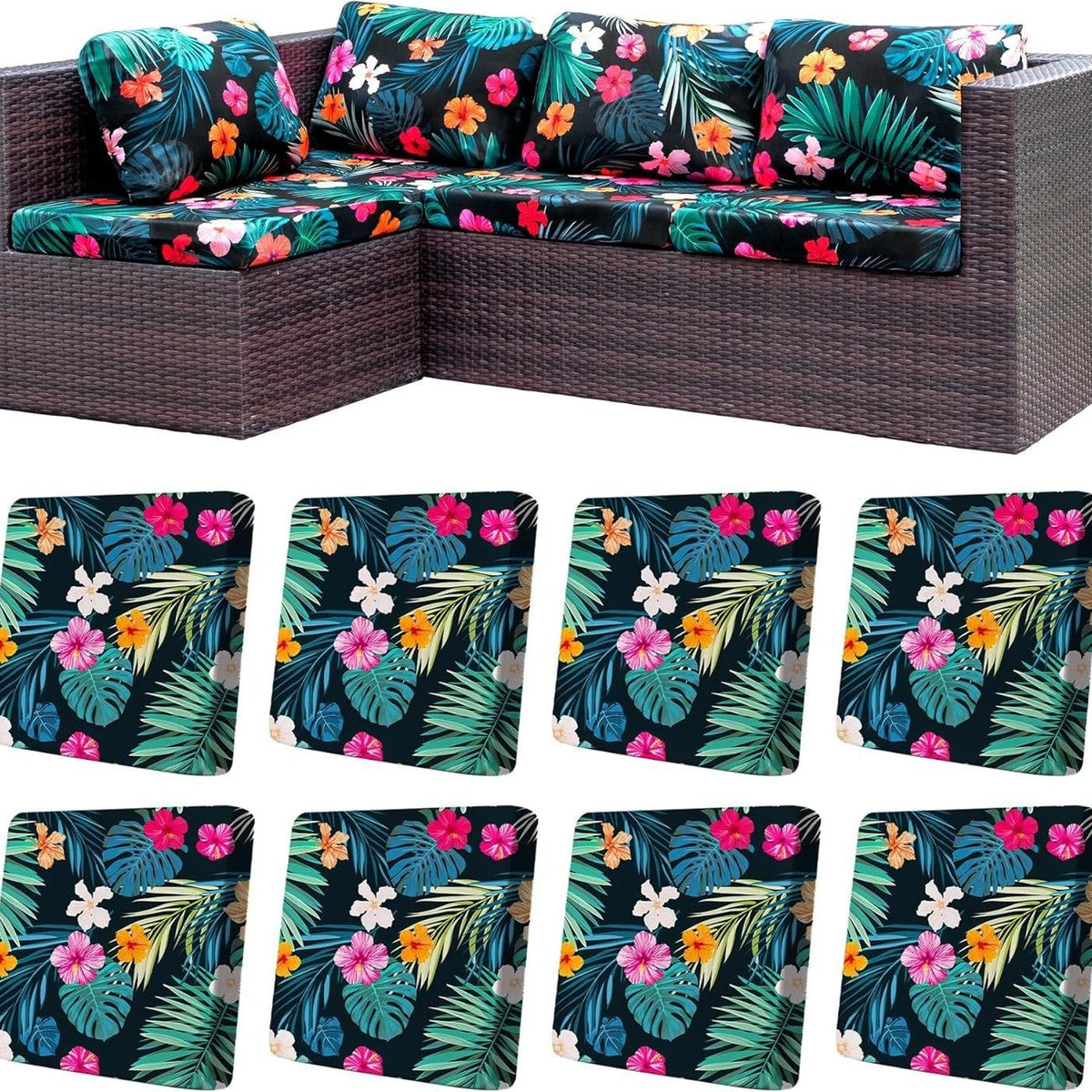 Stretch Sofa Cushion Covers — Only $9.99 Per Cover