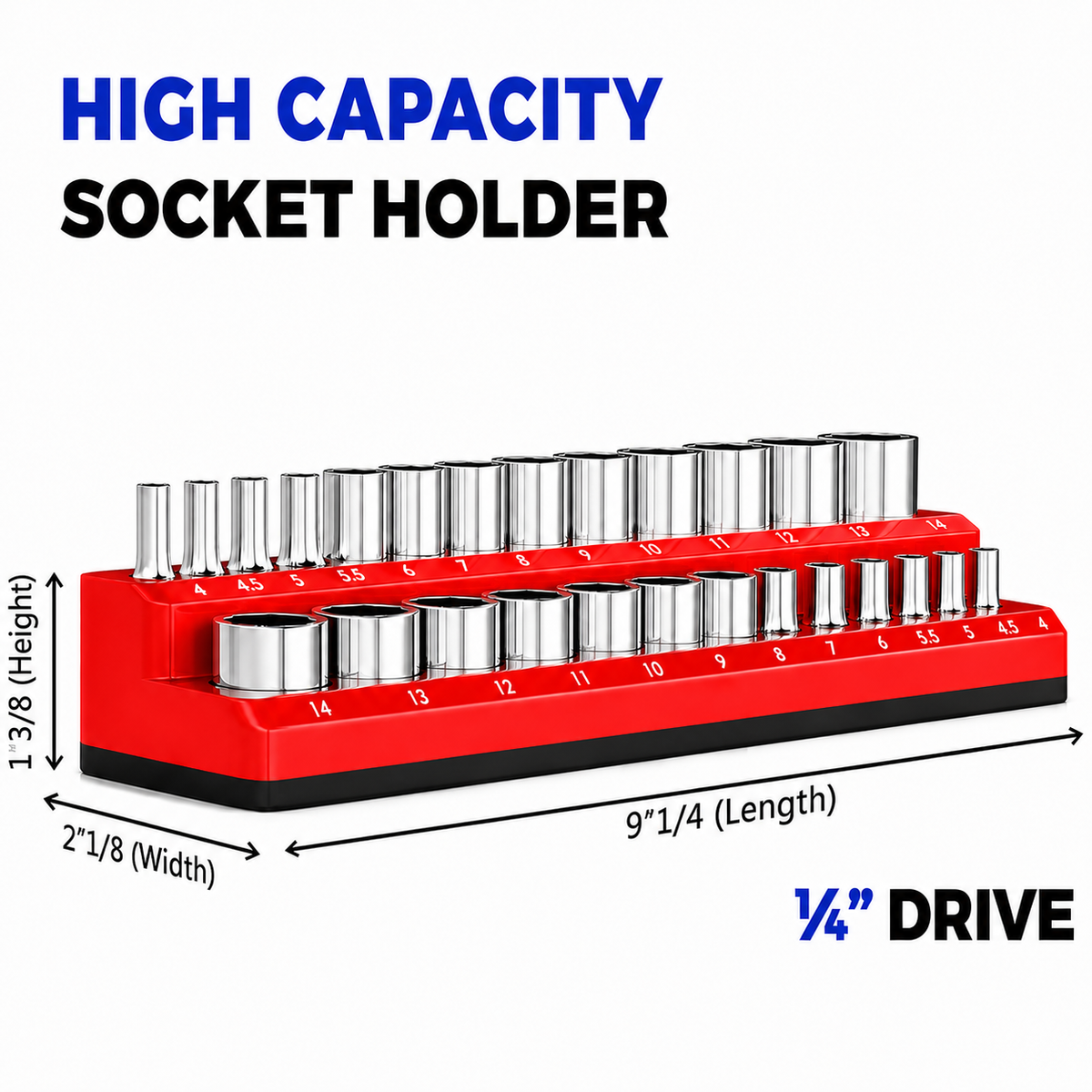 Magnetic Socket Organizer-Find Every Socket Instantly