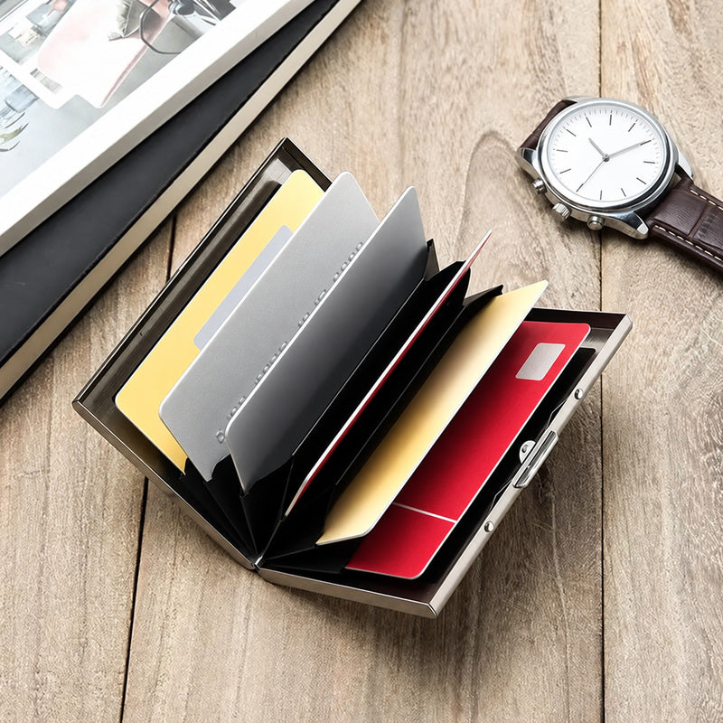 Stainless Steel RFID-Blocking Card Holder