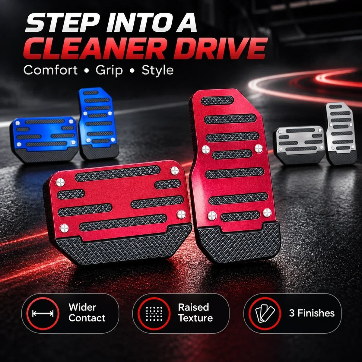 NonSlip Universal Automatic Foot Brake Gas Cover Pad Pedal Accessories Car