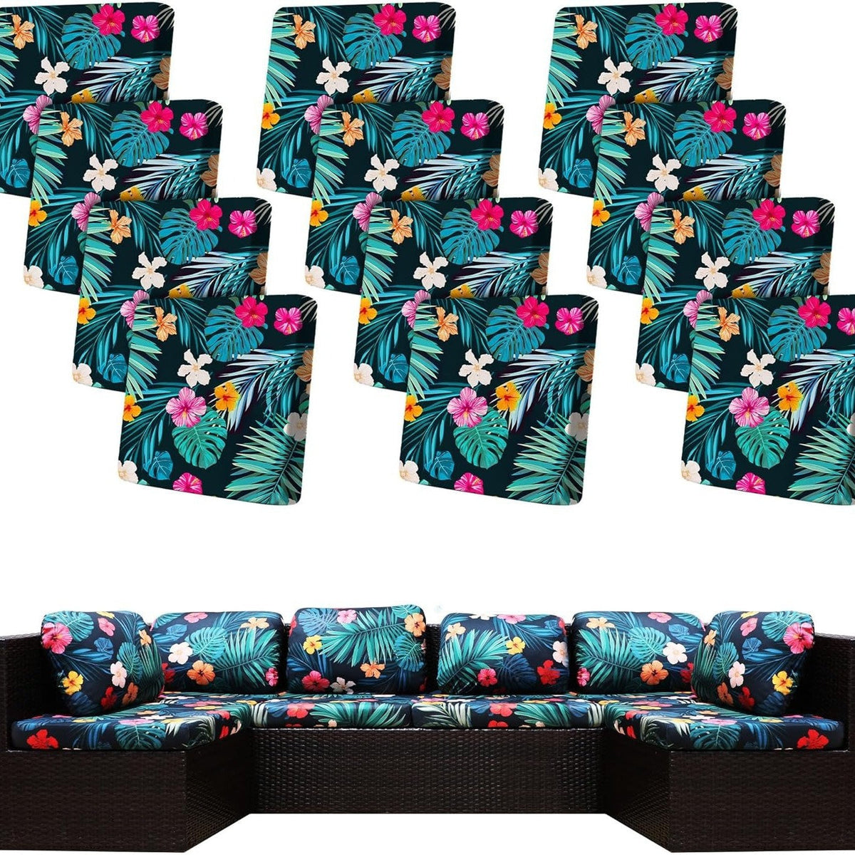 Stretch Sofa Cushion Covers — Only $9.99 Per Cover