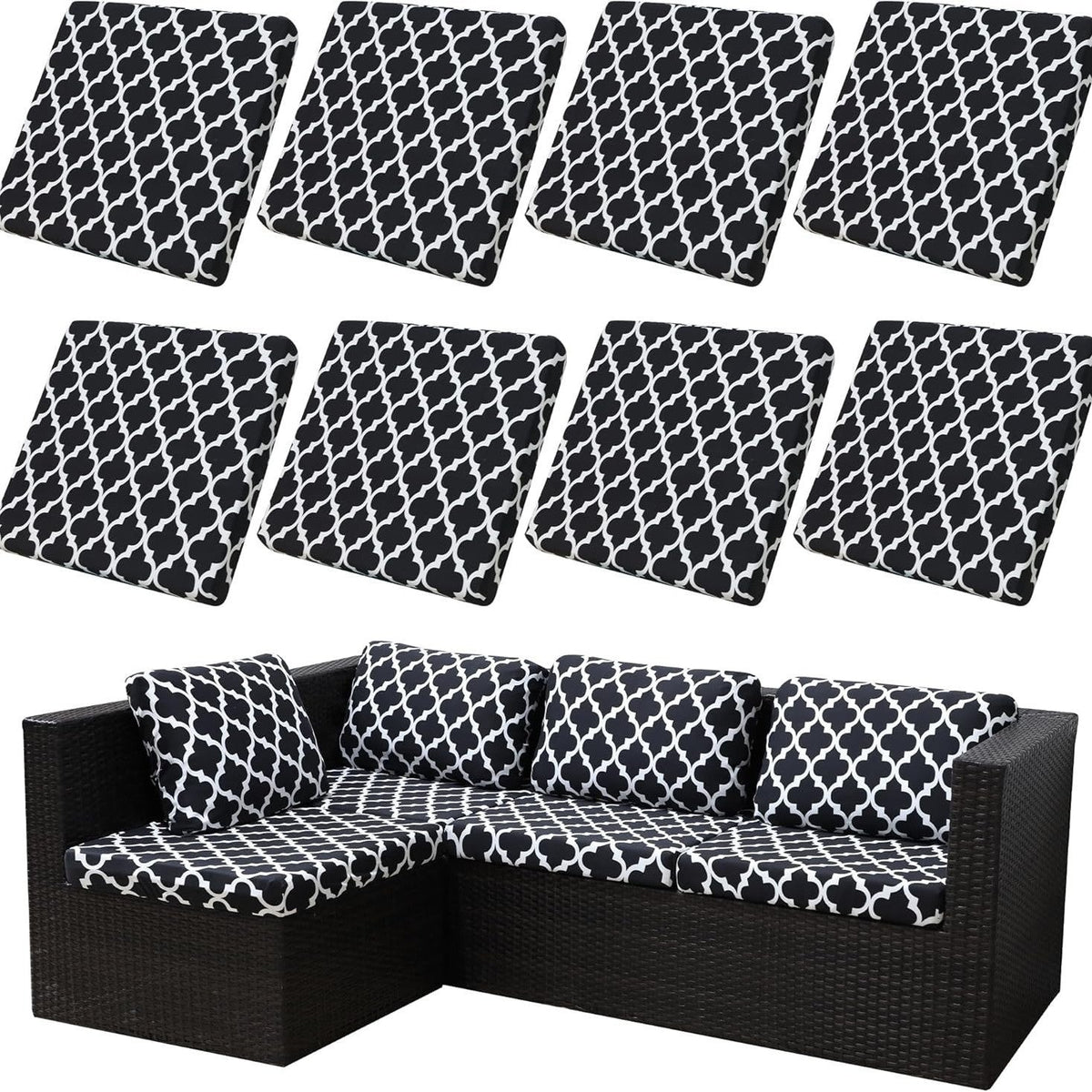 Stretch Sofa Cushion Covers — Only $9.99 Per Cover