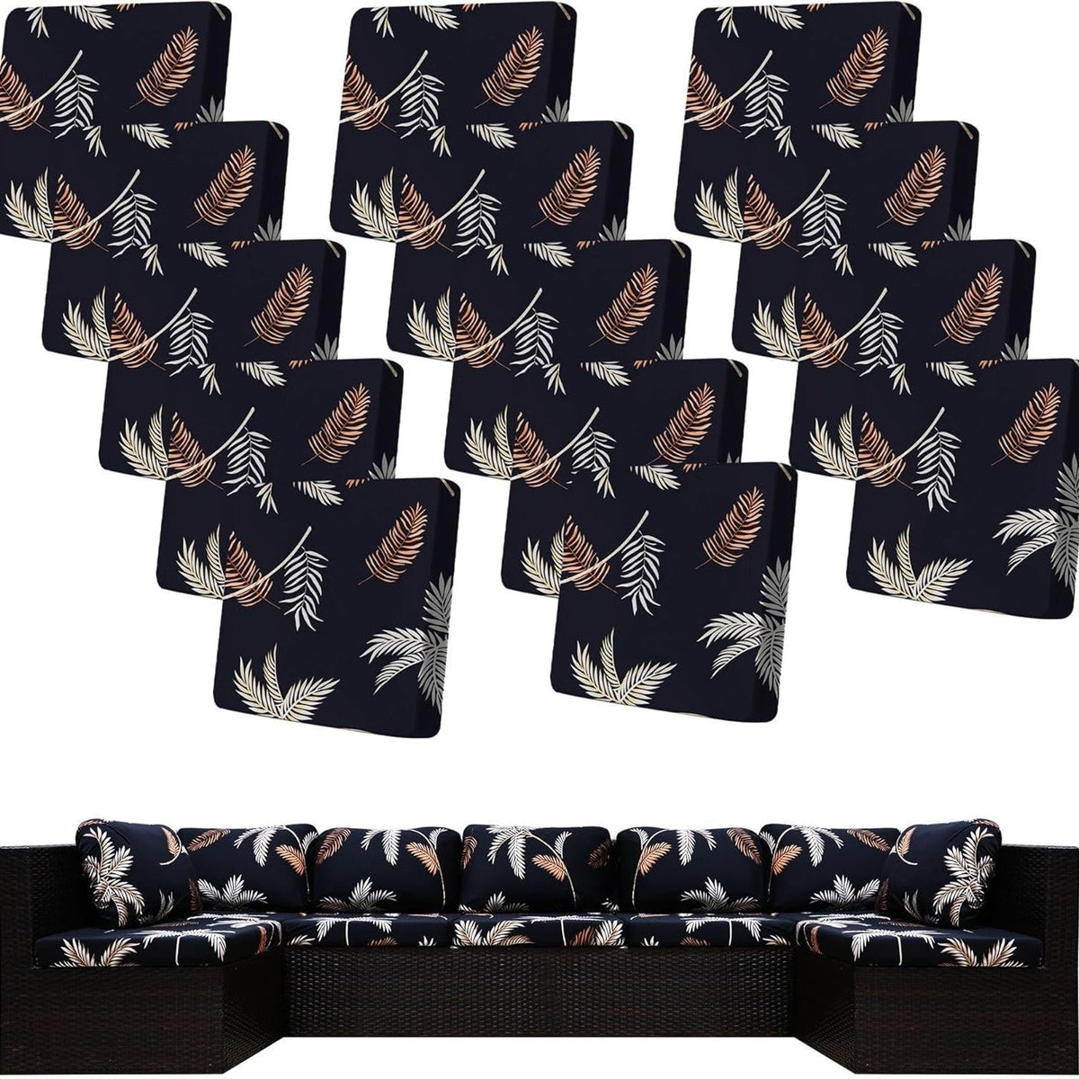 Stretch Sofa Cushion Covers — Only $9.99 Per Cover