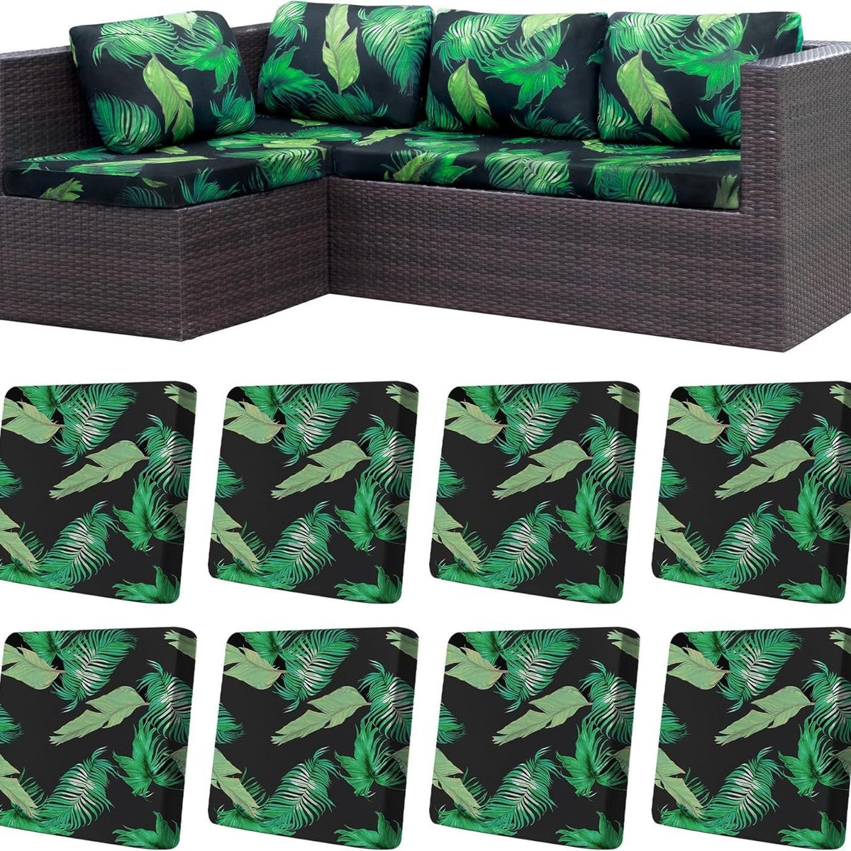 Stretch Sofa Cushion Covers — Only $9.99 Per Cover
