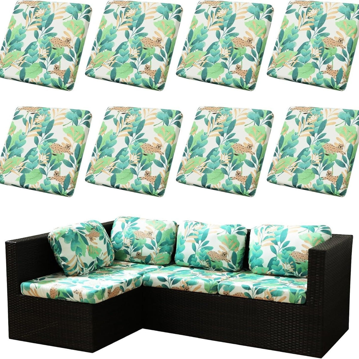 Stretch Sofa Cushion Covers — Only $9.99 Per Cover