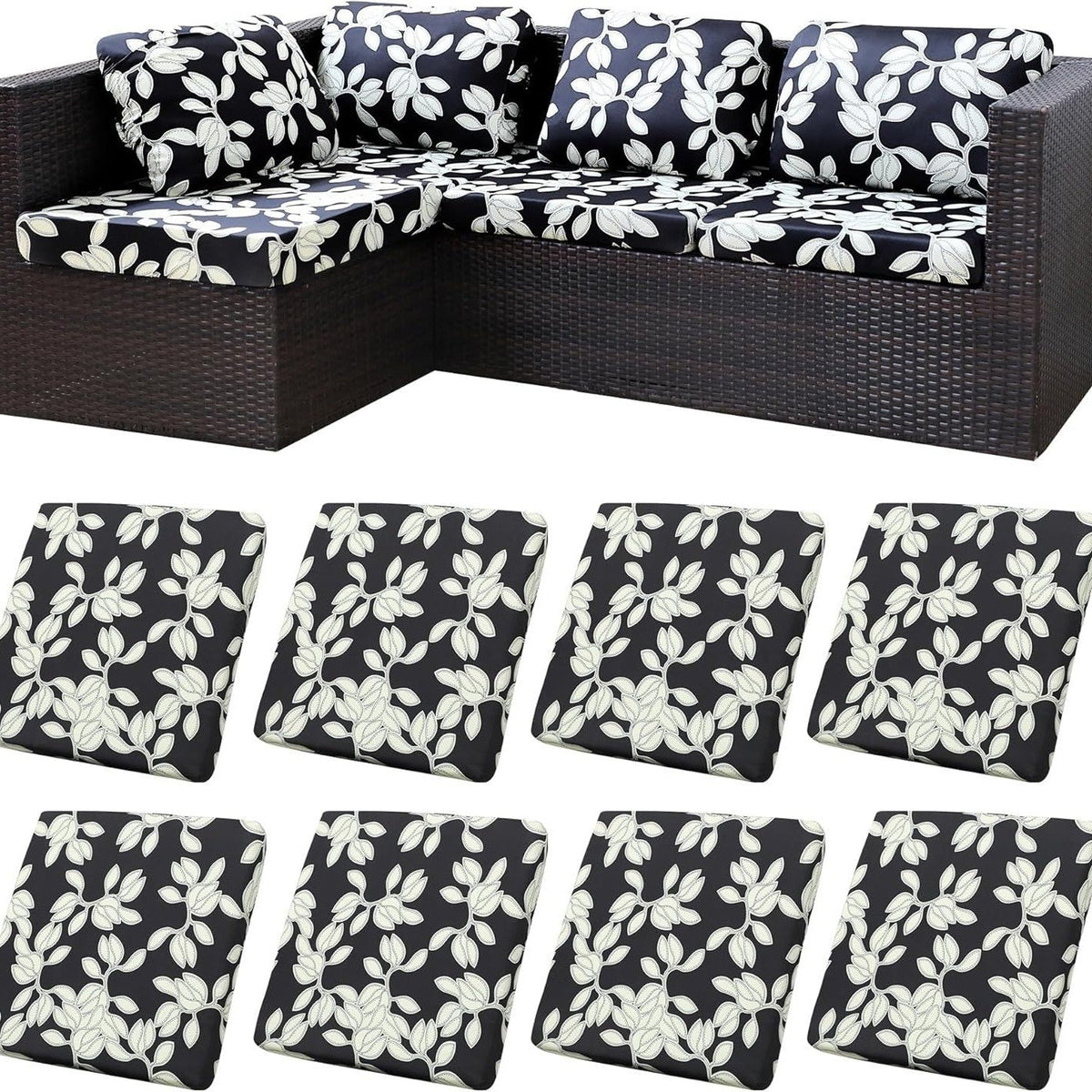 Stretch Sofa Cushion Covers — Only $9.99 Per Cover