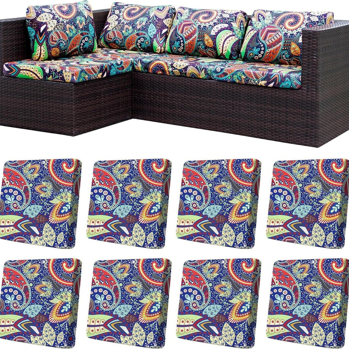 Stretch Sofa Cushion Covers — Only $9.99 Per Cover