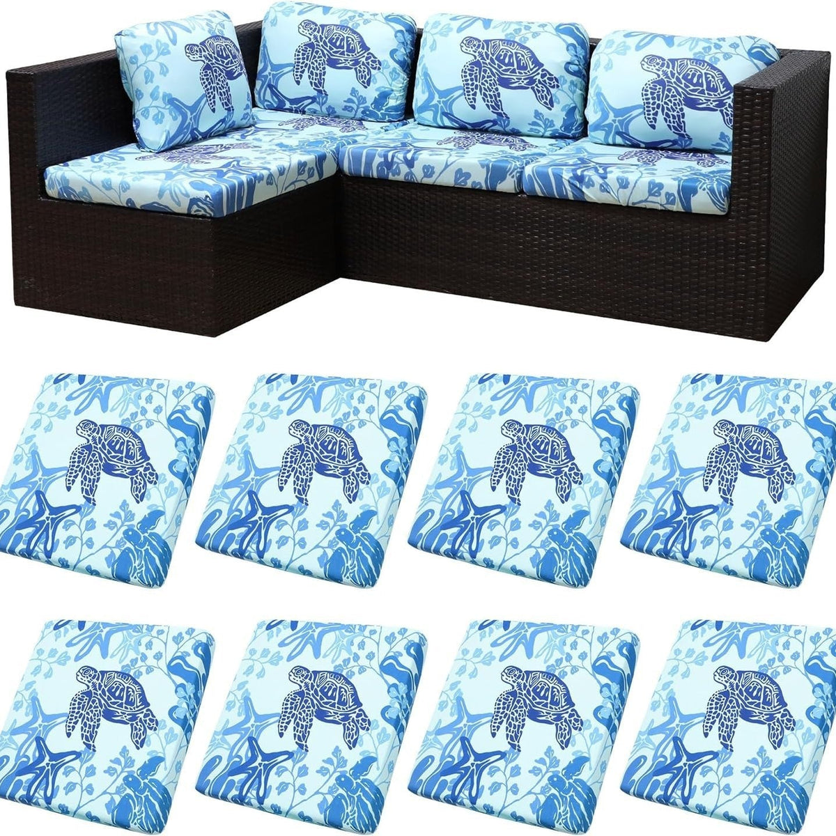 Stretch Sofa Cushion Covers — Only $9.99 Per Cover
