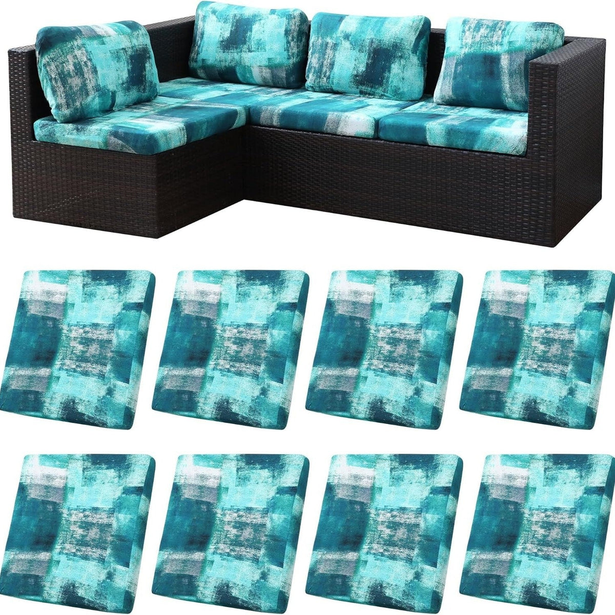 Stretch Sofa Cushion Covers — Only $9.99 Per Cover