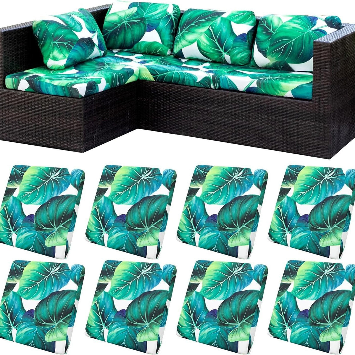 Stretch Sofa Cushion Covers — Only $9.99 Per Cover