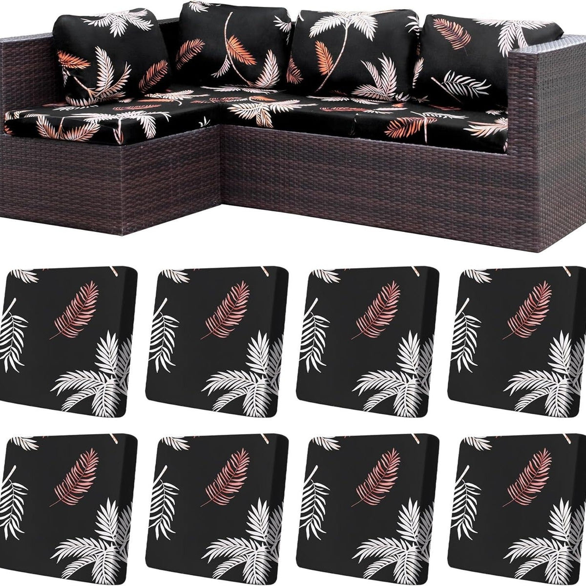 Stretch Sofa Cushion Covers — Only $9.99 Per Cover