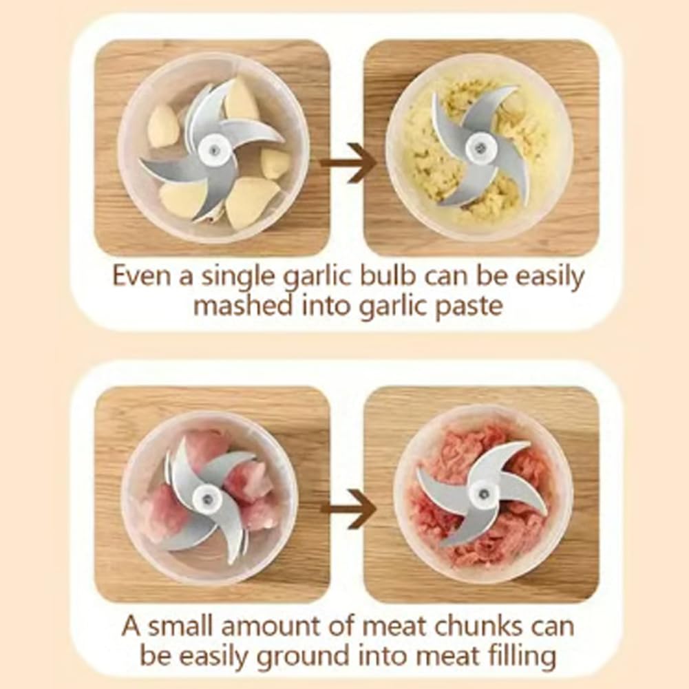 Ends Today 50% OFF Electric Garlic Chopper, Mini Portable Veggie Cutter