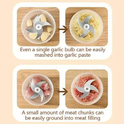 Ends Today 50% OFF Electric Garlic Chopper, Mini Portable Veggie Cutter