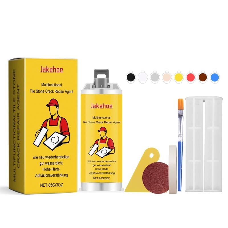 Quick-Drying Tile Repair Glue - Complete Tool Kit for DIY – Fix Cracks Permanently in Minutes!