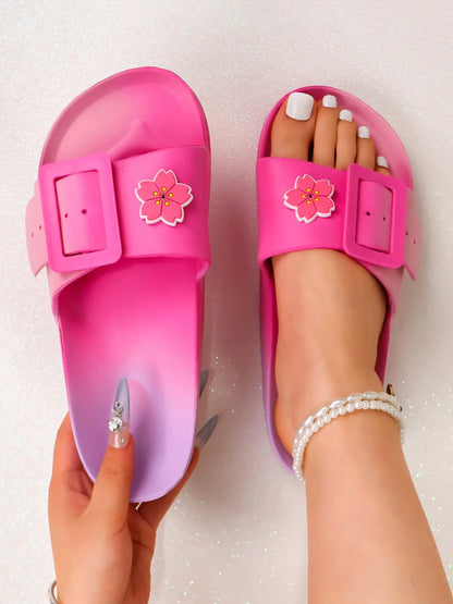 Women's Slides – Adjustable Strap, Lightweight