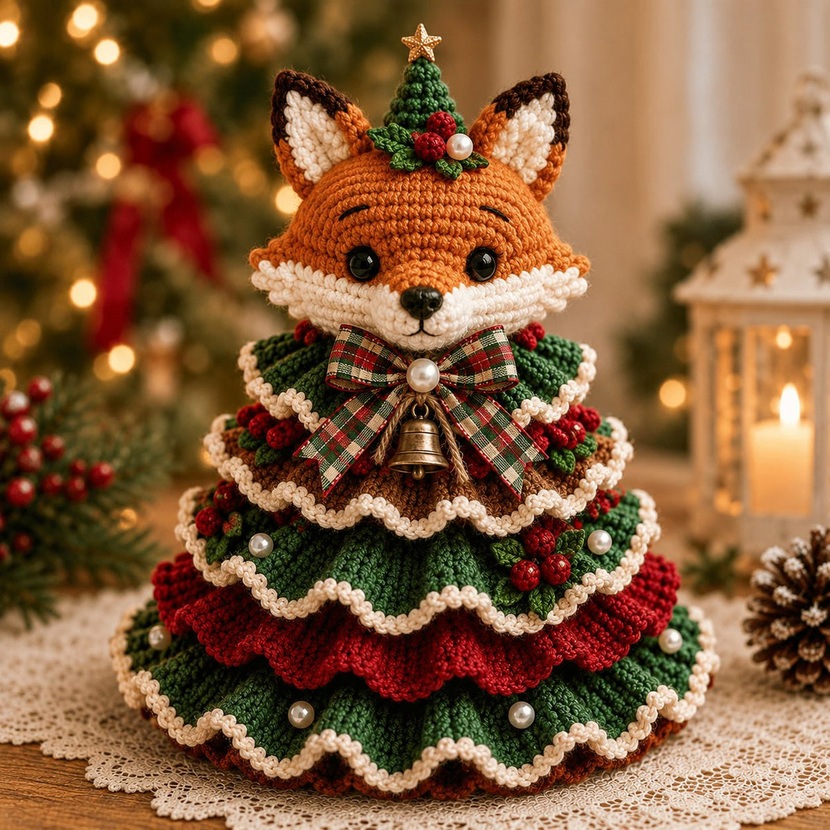 Last Day 49% OFF - Crochet Animal Christmas Tree DIY Kit