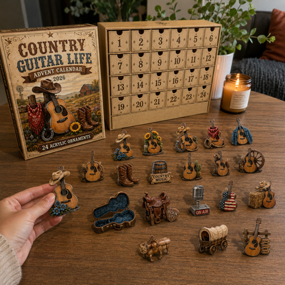 Country Music Advent Calendar 24 Days of Guitar & Western Christmas Magic
