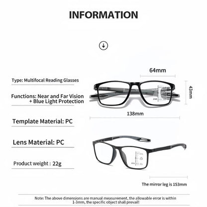 Blue Light Blocking Multifocal Glasses