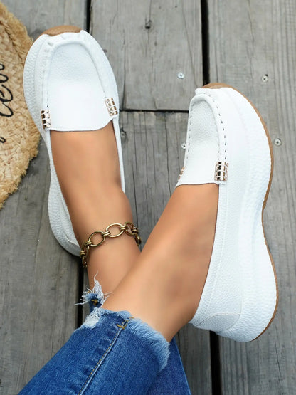 Women's Loafers – Chunky Sole, Wedge, Wide Fit