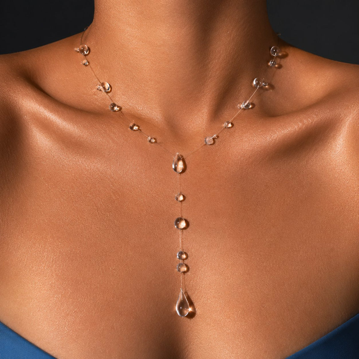 Water Drop Inspiration Series Jewelry Delicate Teardrop Design with Timeless Elegance