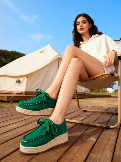 Women's Trainers – Round Toe, Lace-Up