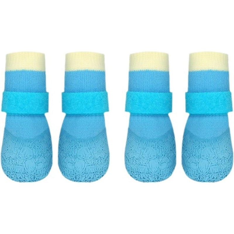 Premium Waterproof Knit Dog Boots – Anti-Slip Paw Protection for Indoor & Outdoor Adventures
