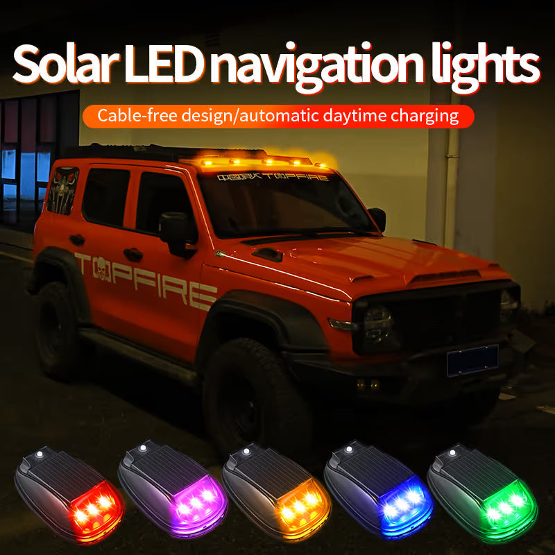 Hot Sale 50% OFF | Solar Waterproof Cab Roof Lights | Brighten Your Vehicle Anywhere