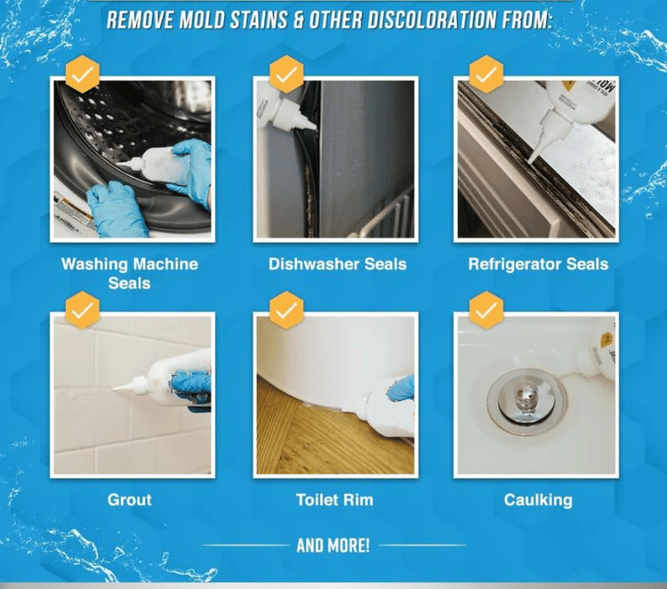 Hot Sale 50% OFFMold Removal GelHeavy Duty Formula, Multi-Surface Cleaner & Works on Shower & Tile