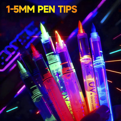 2026 HOT SALE50K+ SOLD!UV Glow Face and Body Paint Markers Set