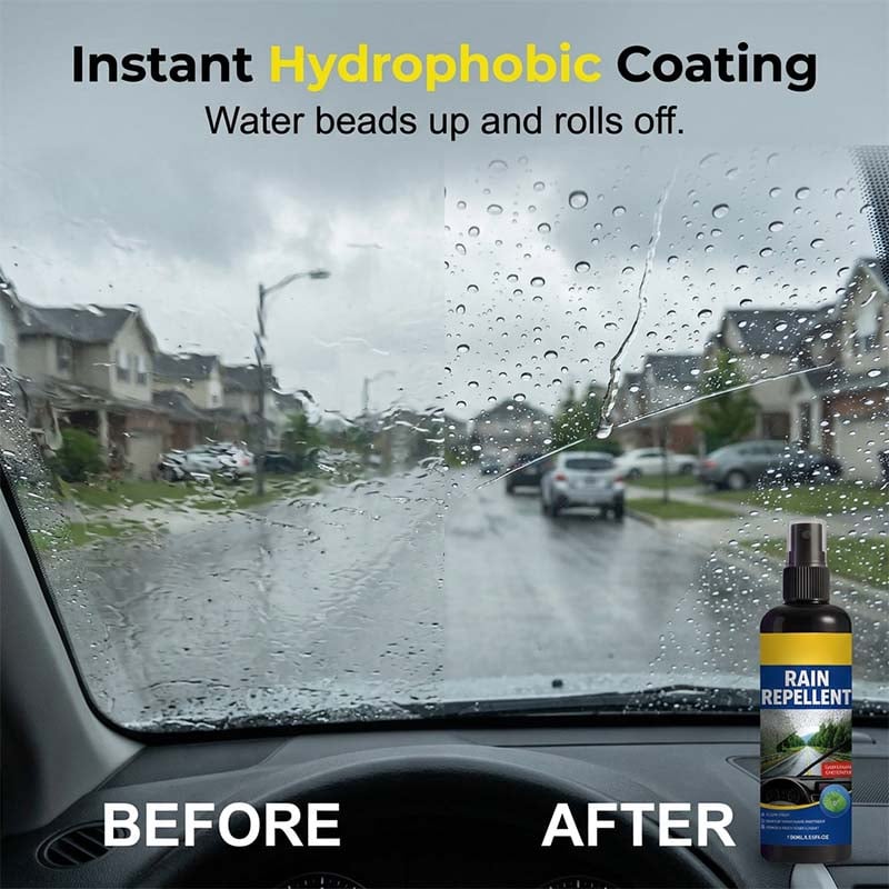 Hot Sale 50% OFF | Crystal Clear Windshield Rain Repellent Spray | Keep Your View Clear in Wet Weather