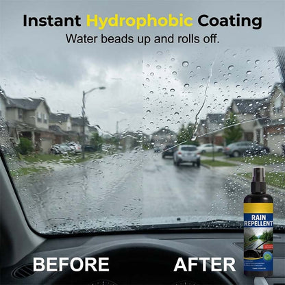 Hot Sale 50% OFF | Crystal Clear Windshield Rain Repellent Spray | Keep Your View Clear in Wet Weather