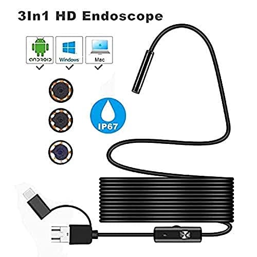 Plug-and-play endoscope camera – Compatible with Android、Windows、Mac(not applicable to Apple systems)