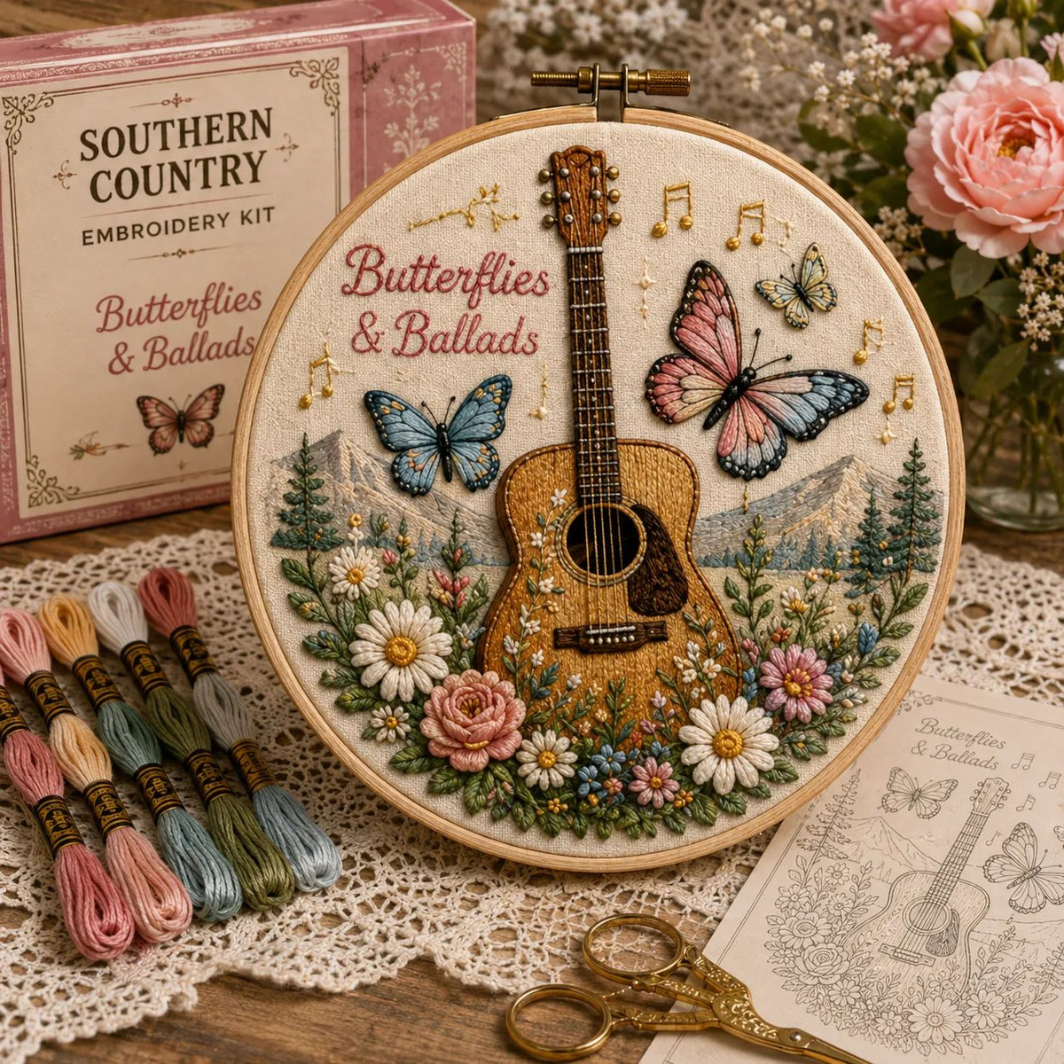 Beginner-Friendly Dolly Southern Country Needlework DIY Kit