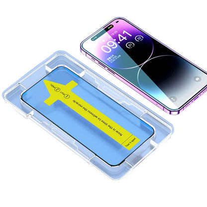 100K+ SOLD! 2025 New Upgraded Screen Protector For iPhone-Automatic Dust Free Eco-Friendly Protection